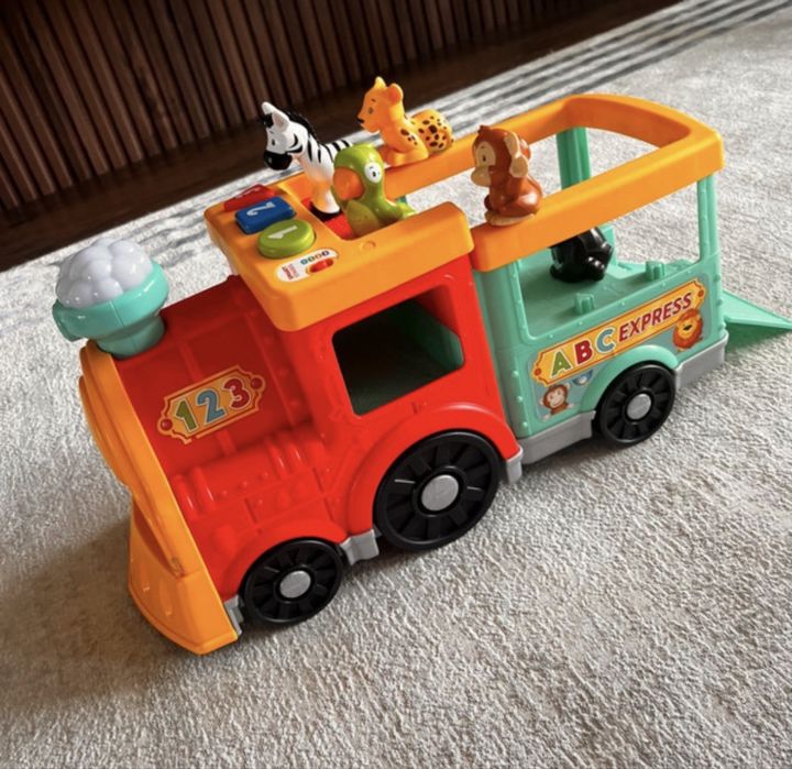 Tren educational cu animale Fisher Price, 1-5 ani