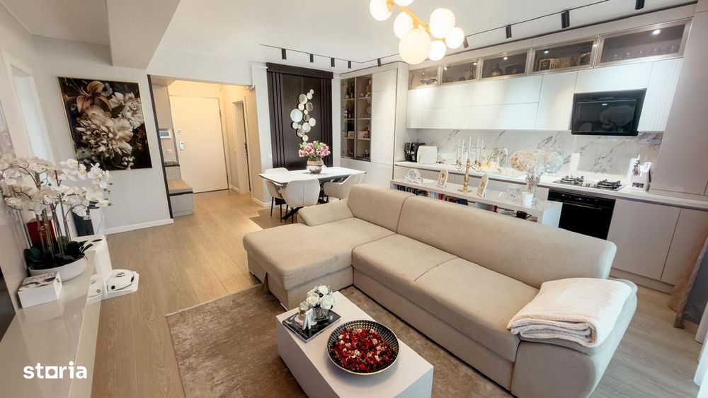 Apartament 2 camere de vanzare I 74 mp I Mobilat design premium — fotografia 3