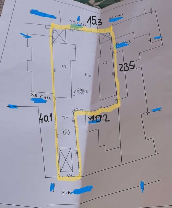 Teren 429 mp central Ploiești – acces auto, ideal casă / investiție