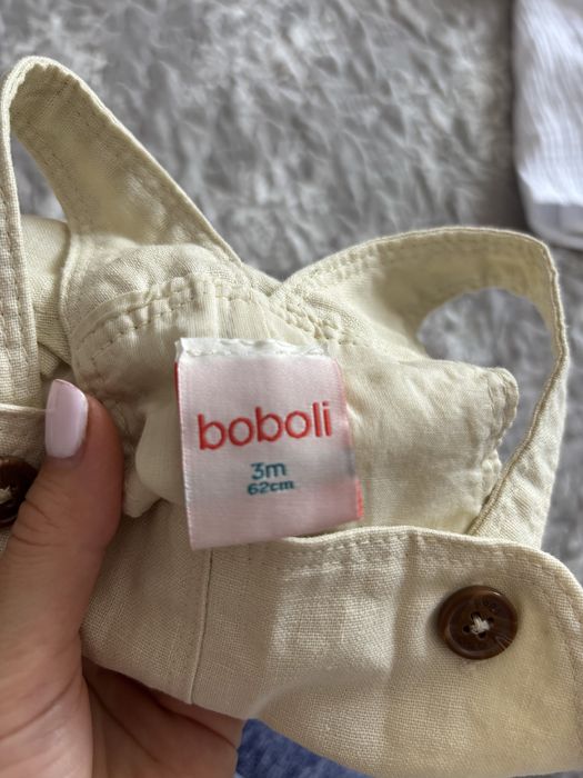 Ленен сет за бебе 62 см