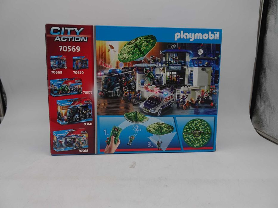 Playmobil City Action, Police - Elicopter de politie si parasutist