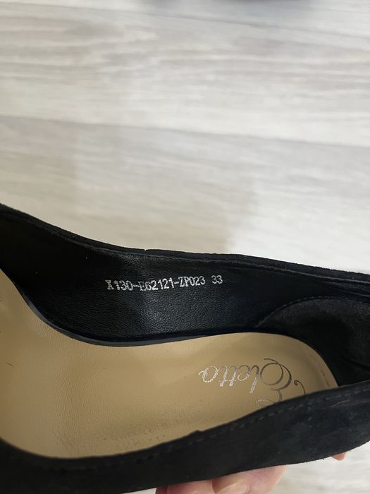 Замшевые туфли тёмно-синего цвета