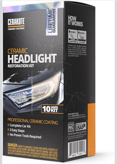 Cerakote ceramic комплект востановления фар