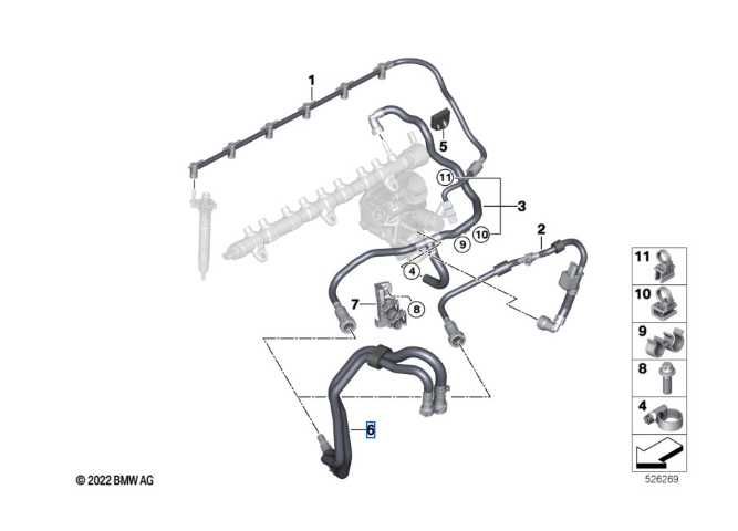 Горивна Линия Двигател За БМВ Х3 Г01 Х4 Г02 С Двигател Б57 BMW X3 G01 X4 G02 B57 Engine