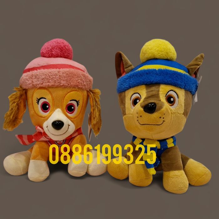 Плюшена Играчка Пес Патрул Скай/Чейс, 28см, НОВ модел плюшени играчки