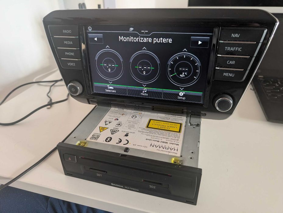 GPS Navigatie Radio Skoda Superb MIB2 High Harman  Kodiak Carplay Andr