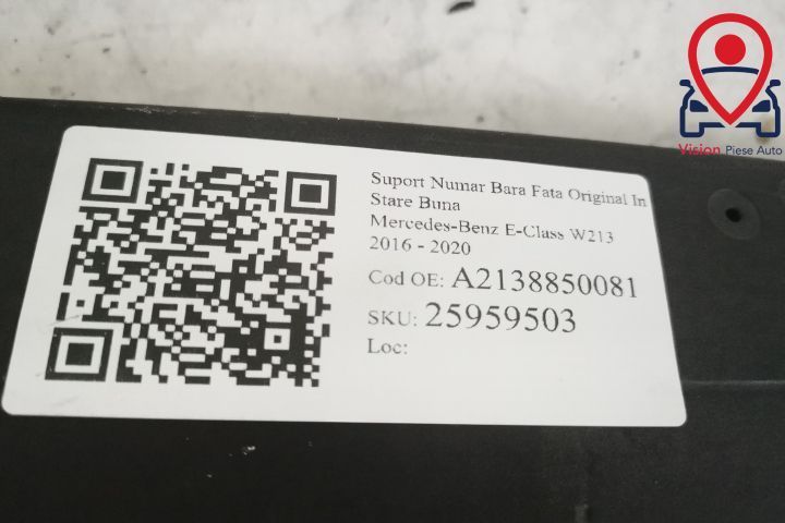 Suport Numar Bara Fata Original In Stare Buna Mercedes-Benz E-Class W2