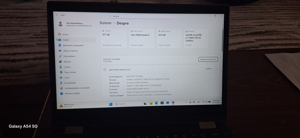Laptop lenovo yoga 370