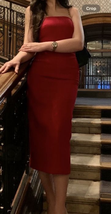 Червена рокля ZARA