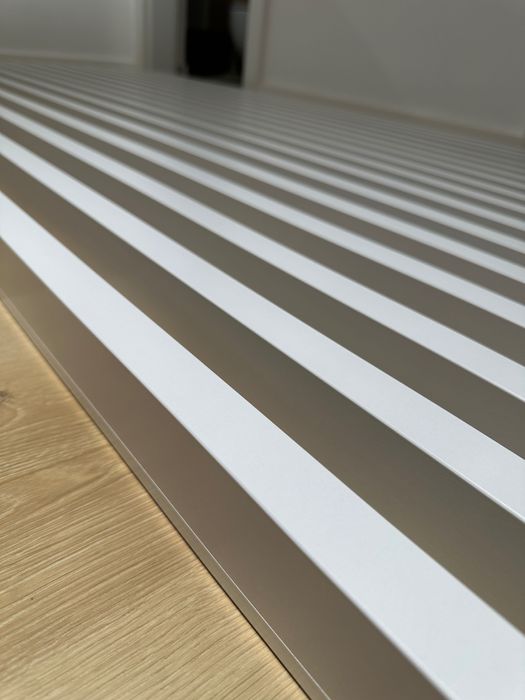 Riflaj despartitor decorativ premium 30x60x2750mm, 24buc, nou, alb mat