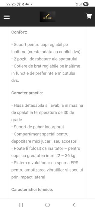 Scaun auto 15-36 kg