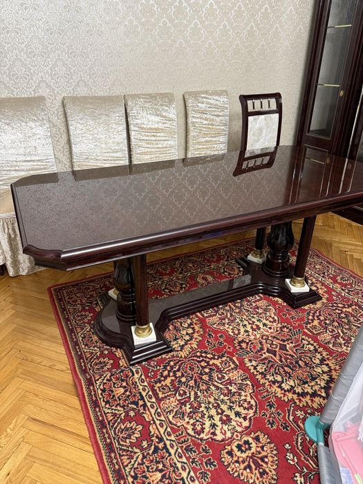 Обеденный стол + 6 стульев (Италия)