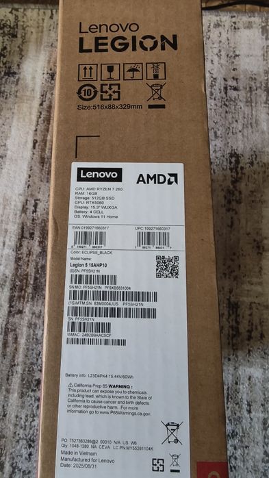 Lenovo Legion 5 с RTX 5060!