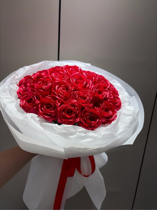 Букет из лент ручной работы