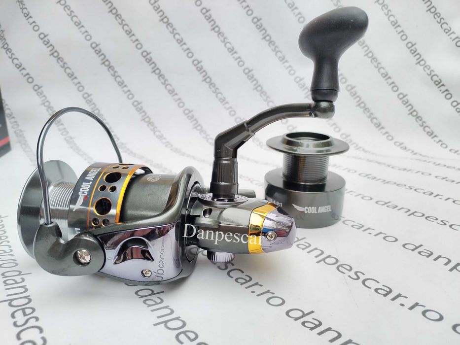 SET 4 Mulinete Crap si SOMN COOL ANGER GLAMOUR 7000 11Rulmenti