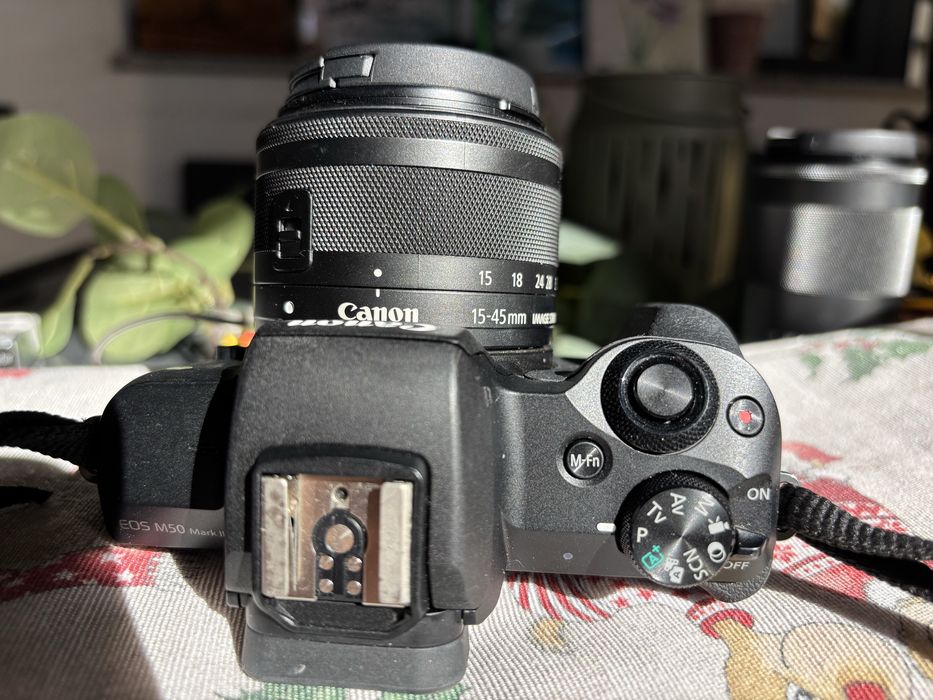KIT  Complet Canon EOS M50 Mark II + 15–45mm + 55–200mm