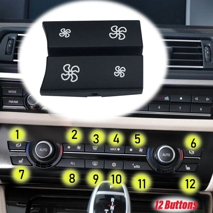 Buton butoane ventilatie clima aer condiționat BMW seria 5/6/7 X5
