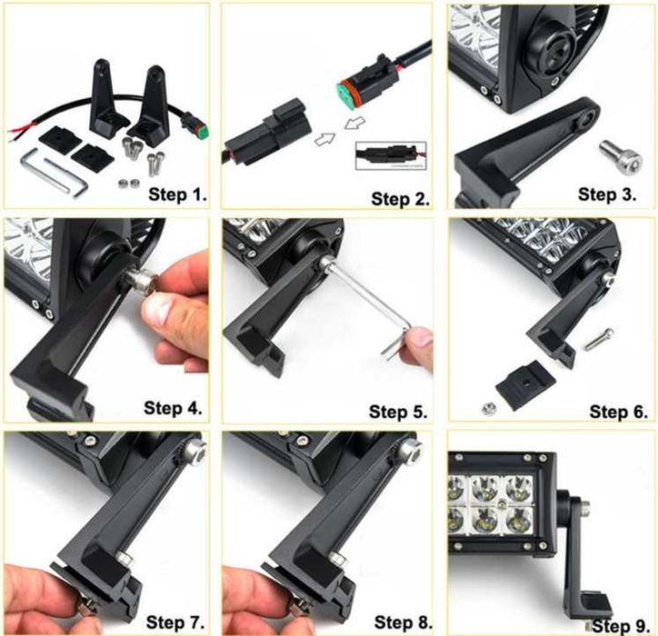 LED BAR -извит- 105см. -594W