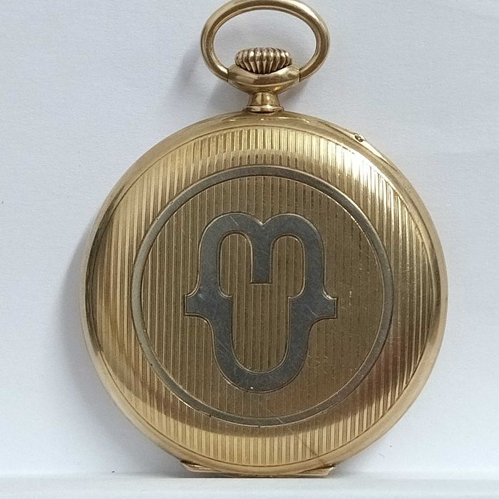 IWC pocket Gold/златен 14к - джобен часовник, идеален, много рядък