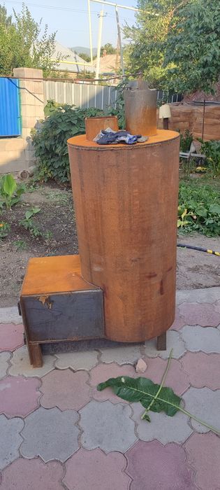 Печь для бани с 10 мм трубы