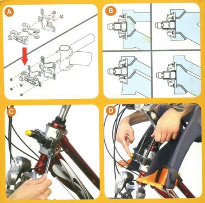 Велокресло детское