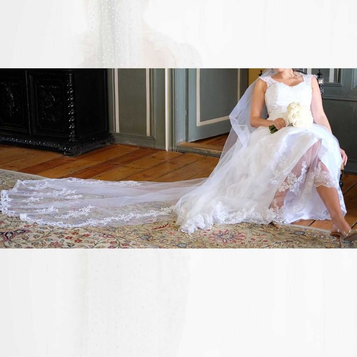 Булченска рокля и воал - L размер