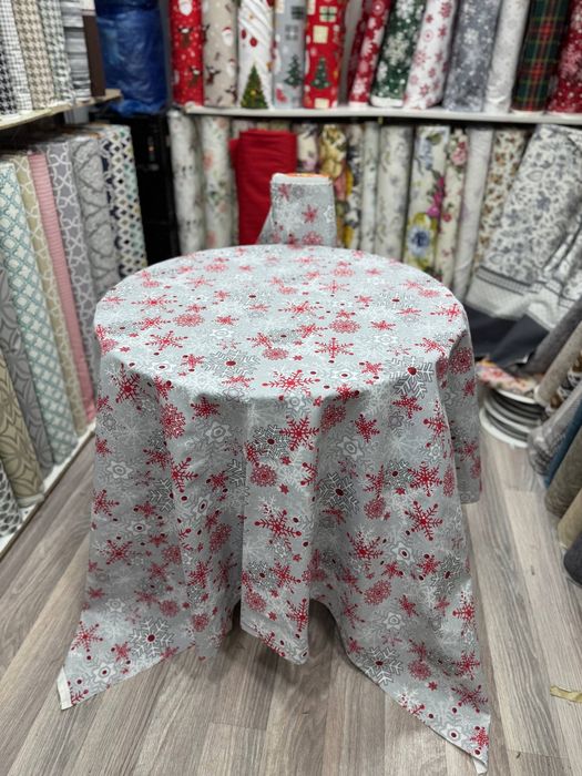 Новогодняя скатерть метражная