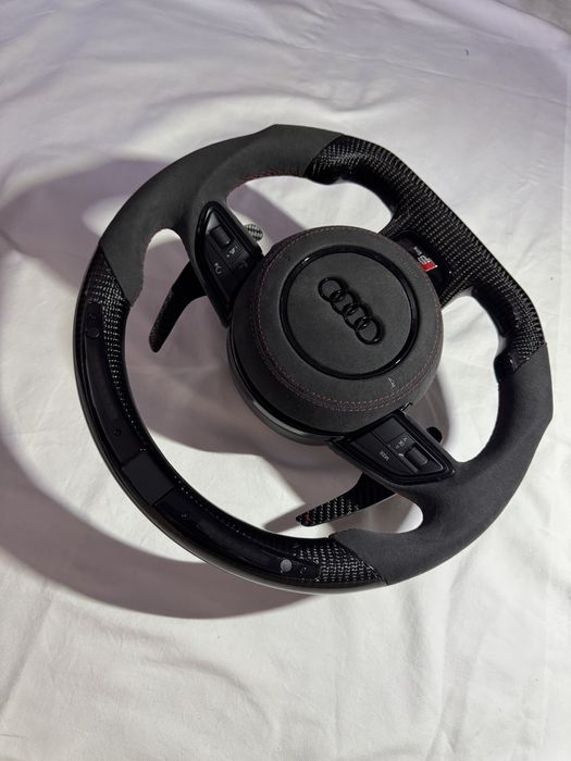 Volan Audi cu LED facut la comanda, custom , a3 a4 a5 a6 a7 a8 !