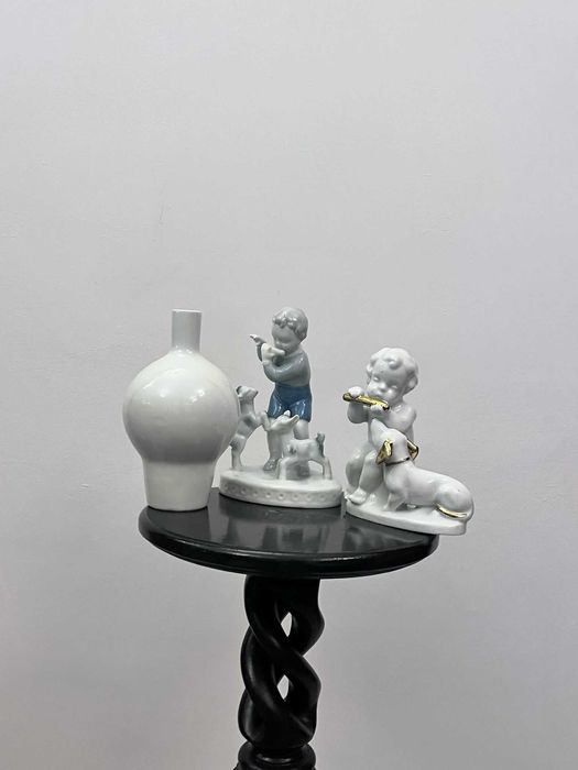 Set trei piese bibelouri vechi W Germania GEROLD din portelan bibelou