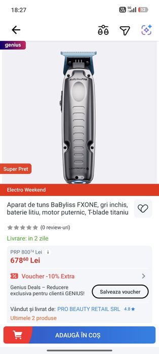 Vând mașina de tuns/contur trimmer