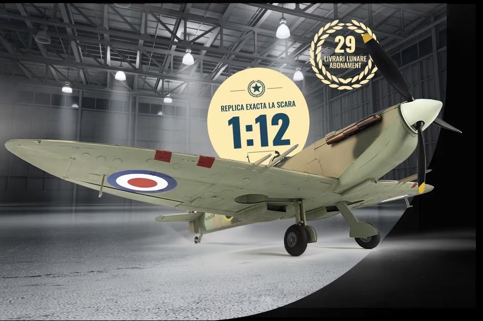 Macheta avion Spitfire Marine MK VB 125 numere colectie completa