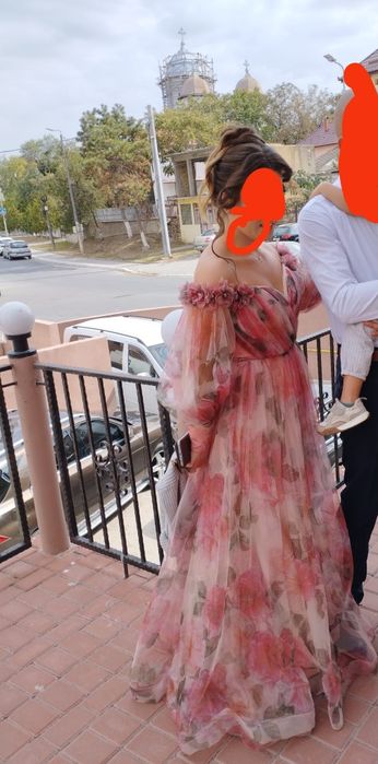 rochie nașa , eleganta, purtata o singura data