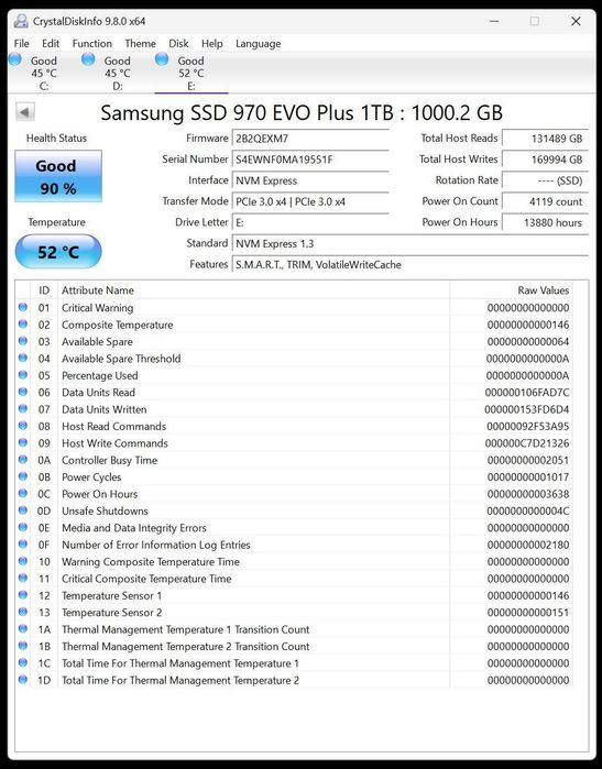 SSD Samsung 970 EVO Plus NVMe M.2 1TB
