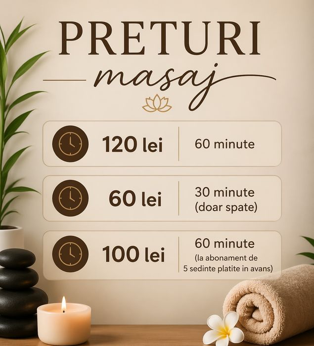 Masaj terapeutic si relaxare