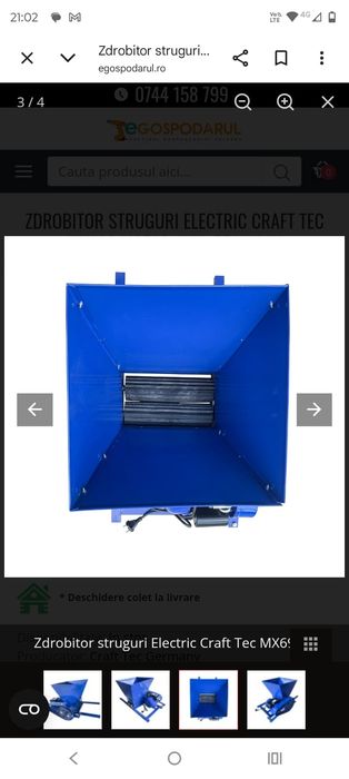Vând zdrobitor electric