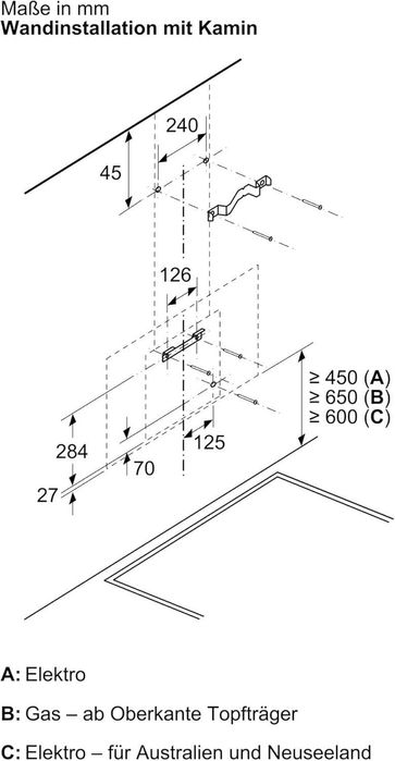 Стенен аспиратор NEFF (D85IFN1S0 N50) 430m3/h 80см TouchControl