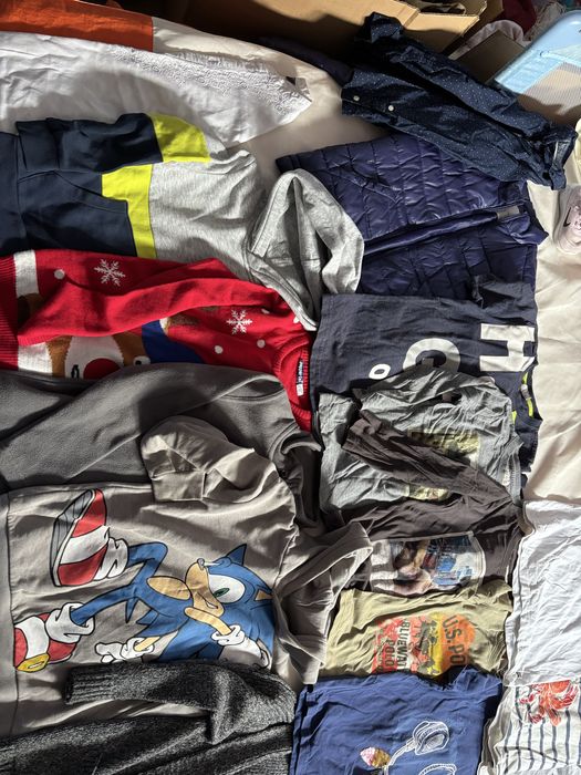 Lot haine baiat 5-8 ani Zara, H&M, Mango geaca, hanorace pulover lana tricouri pantaloni