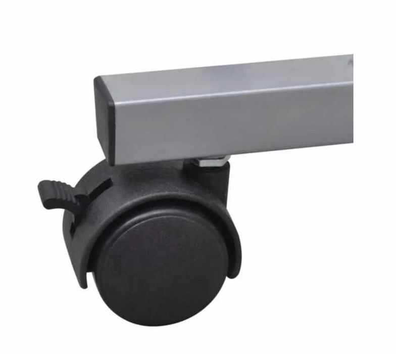 Бюро за компютър с изтеглящ плот за клавиатура, бяло