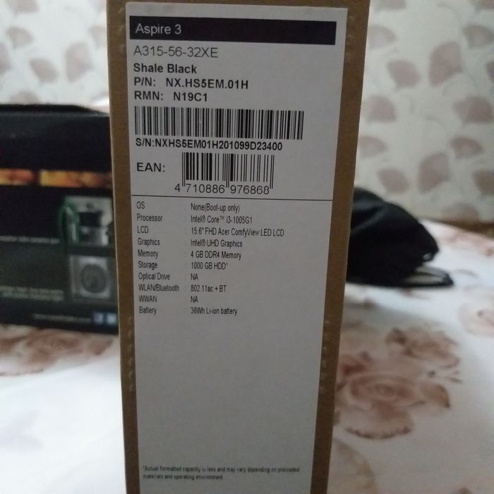 Продаётся ноутбук Acer aspire 3