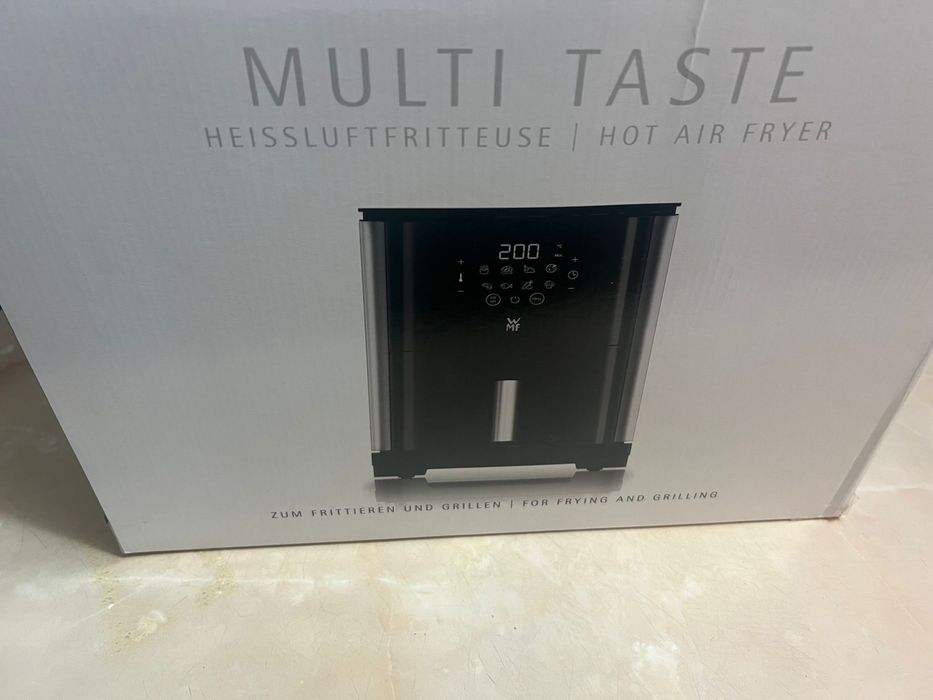 Friteuză cu aer cald WMF Multi Taste , 1kg, 1550W, negru-argintiu