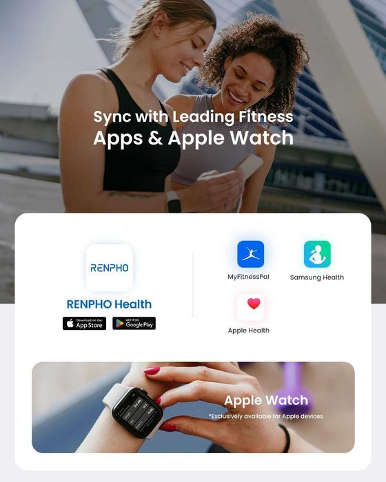 Bluetooth везна за  тегло, здравен анализатор с приложение за смартфон