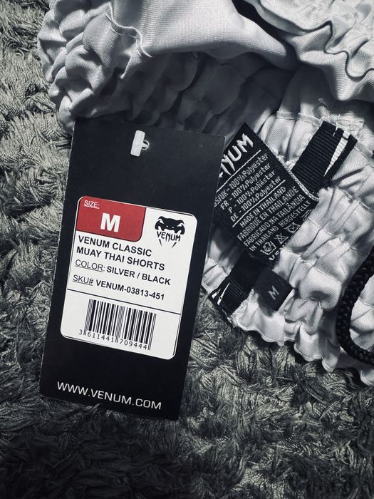 Venum Classic Muay Thay shorts Silver/Black