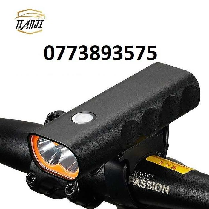 Lumina alba frontala ghidon bicicleta reincarcabila far bec lanterna