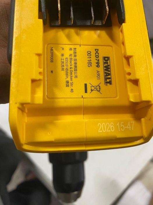 Шуруповерта DEWALT оригинал DCD801, DCD799