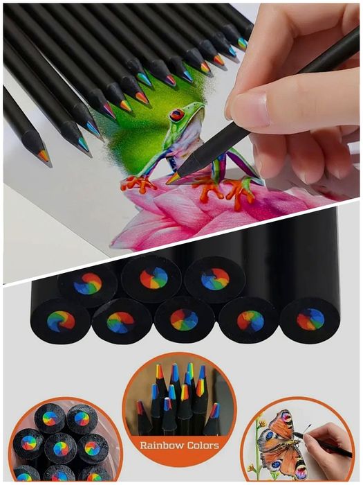 Радужные волшебные карандаши!