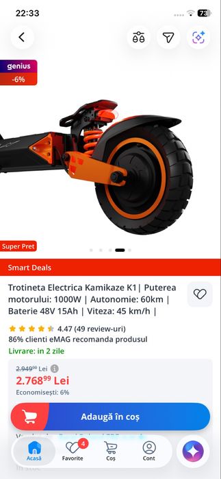 Vand trotineta electrica kamikaze k1 sau schimb