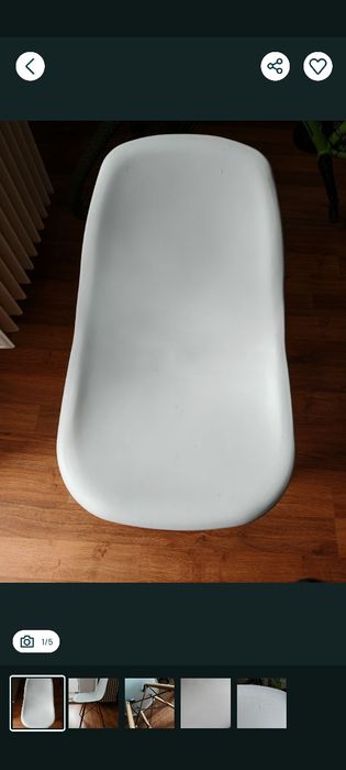 Vând scaun alb Jysk