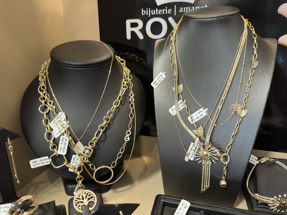 Bijuterii aur 14k 18k 585 750 lant bratara cercei  inel dama, barbat colier