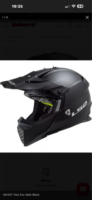 Эндуро Шлем LS2 MX437 FAST Evo