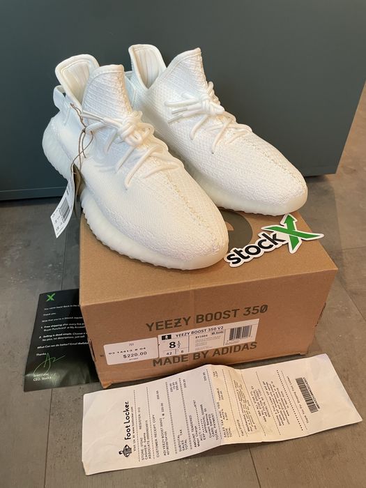 Adidas Yeezy Boost 350 V2 Triple White , Poze Reale
